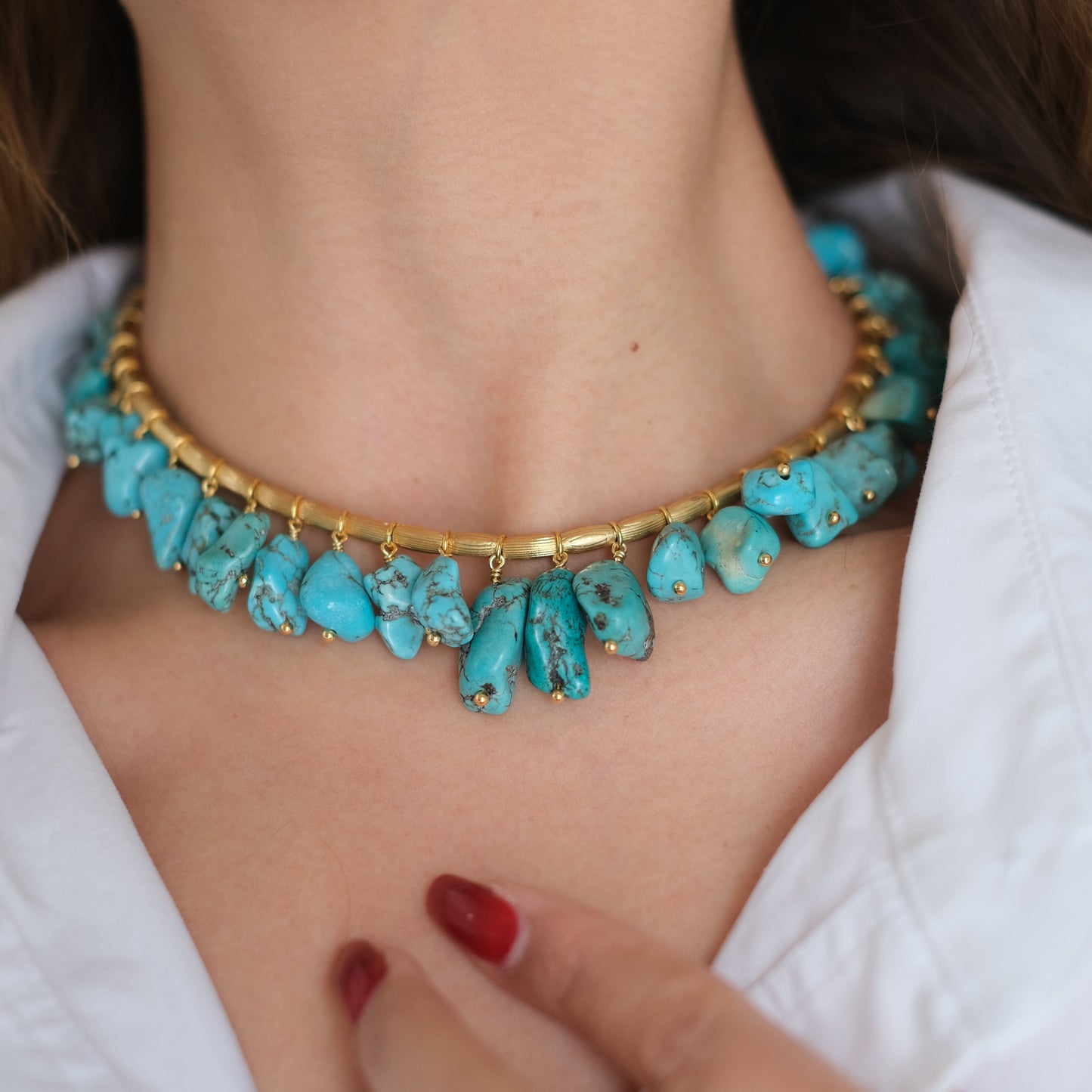 Raw Turquoise Necklace