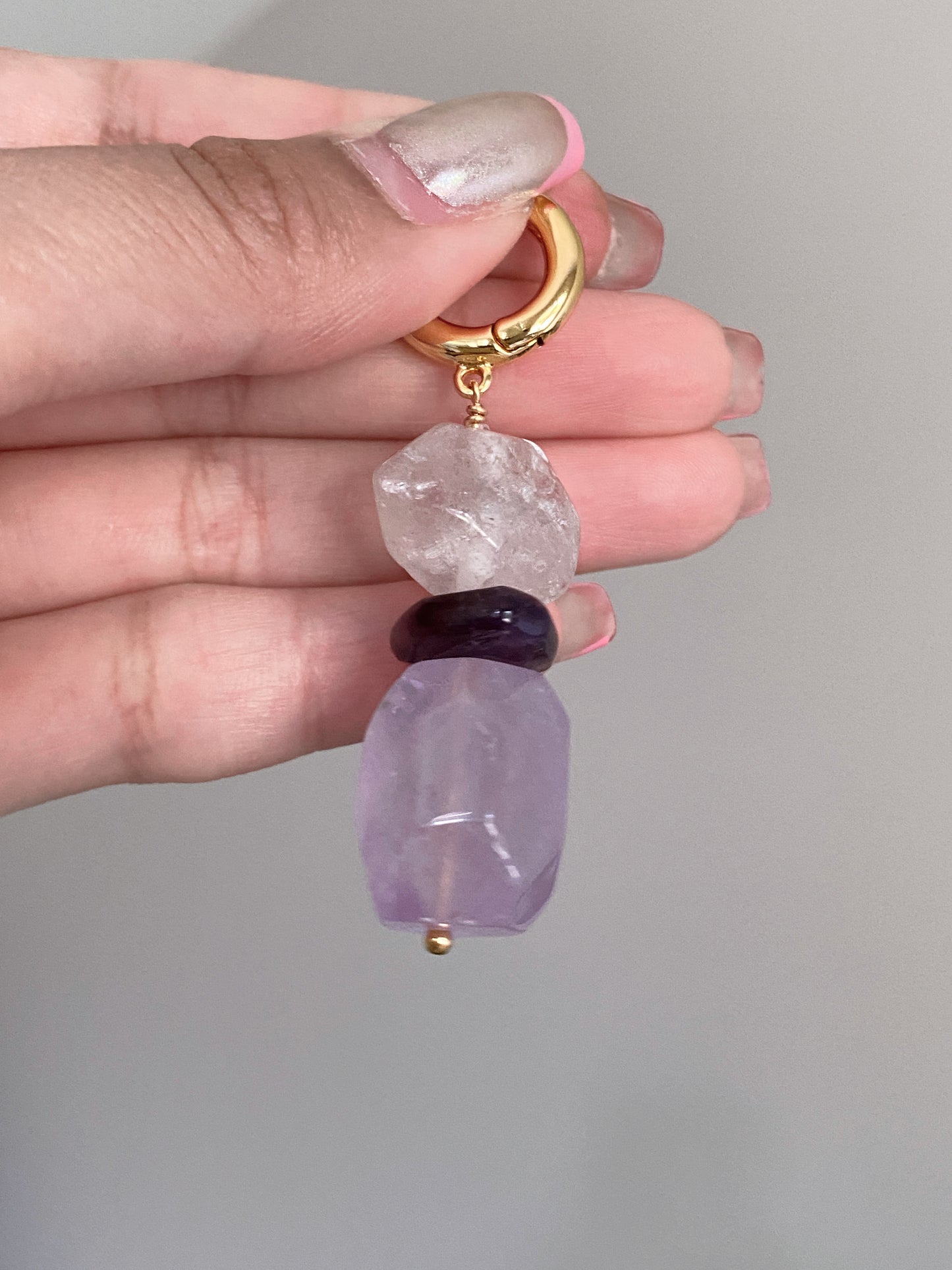 Lavender Amethyst Earrings