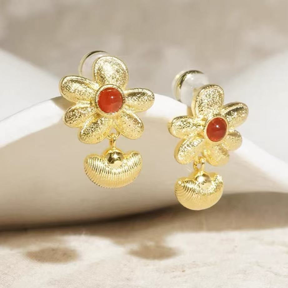 Tiny Floral Earrings