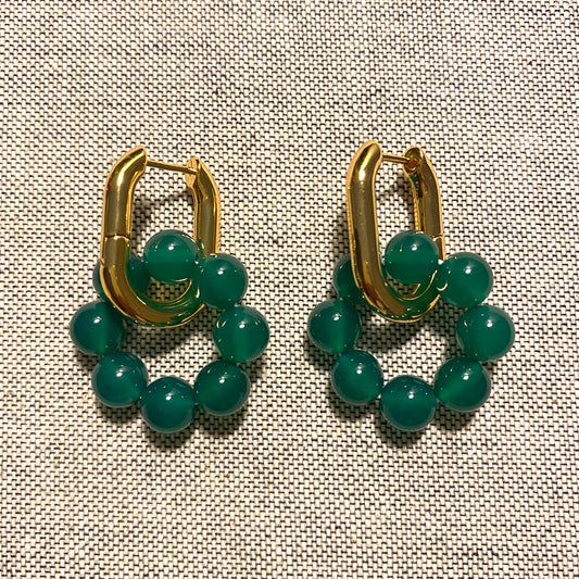 Jade Hook Earrings