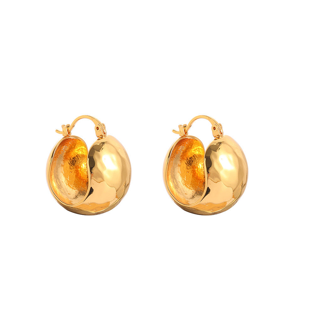 Golden Glow Hoops