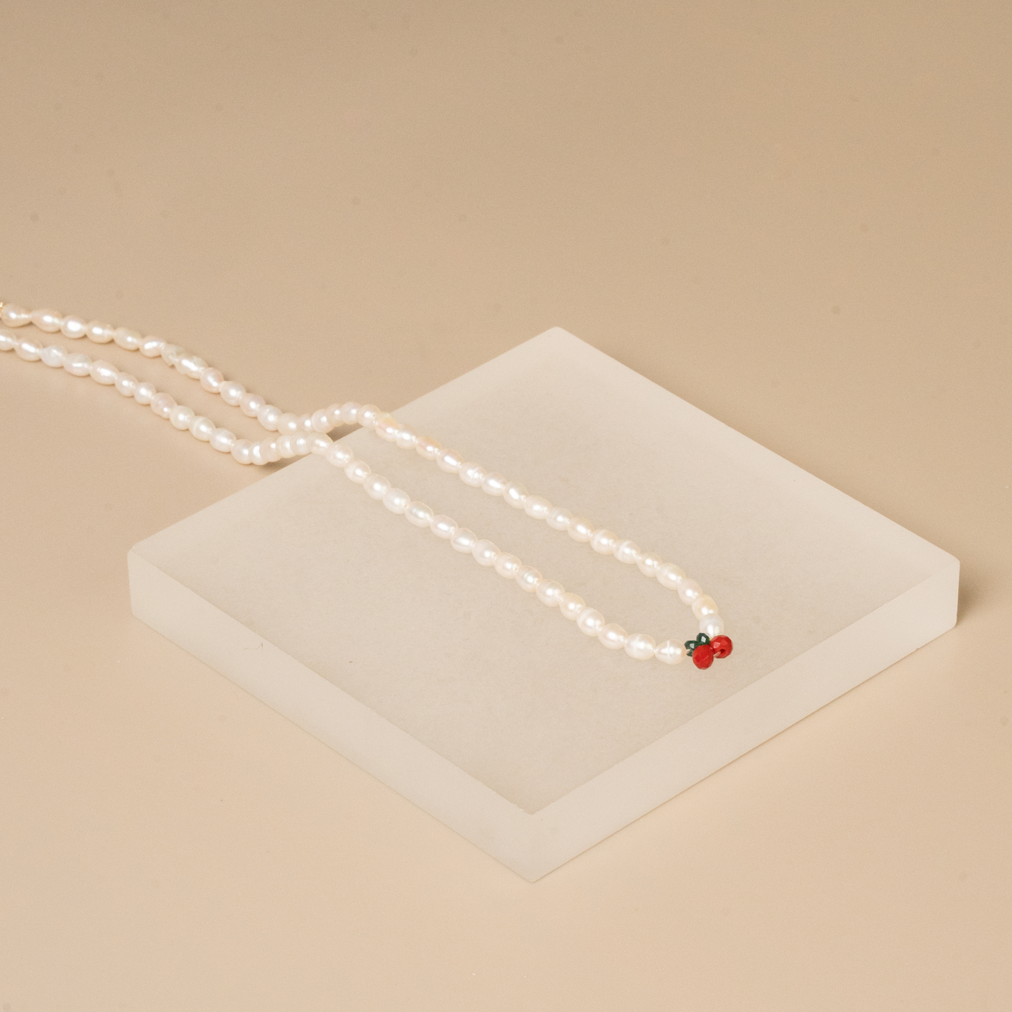 Cherry Pearl Necklace