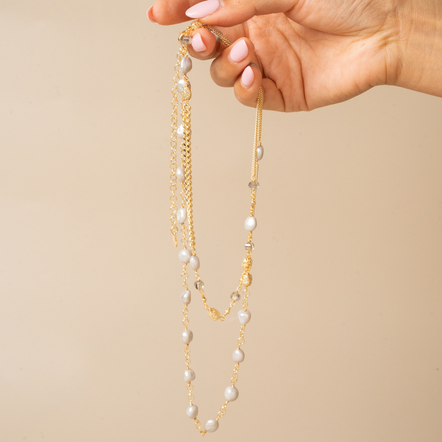 Grey Pearl Necklace