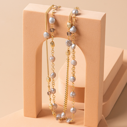 Grey Pearl Necklace