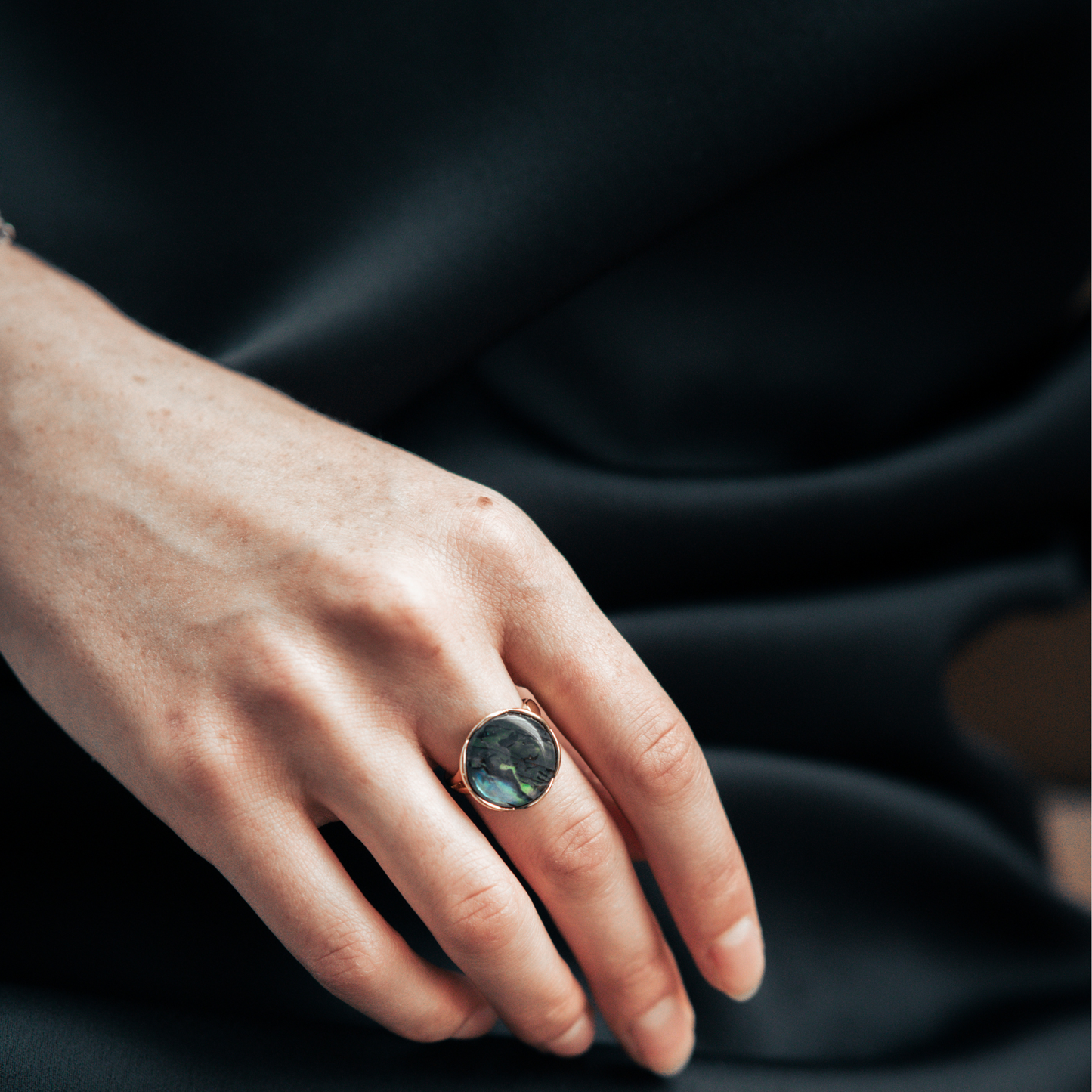 Abalone Shell Ring