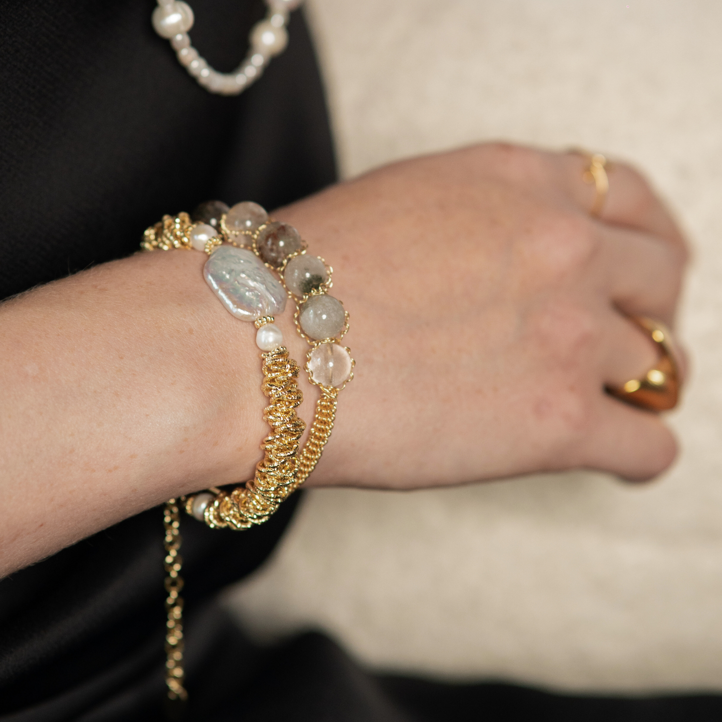 Golden Wired Bracelet
