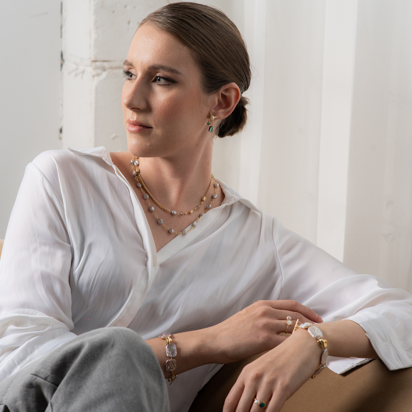 Moonlit Shell Earrings