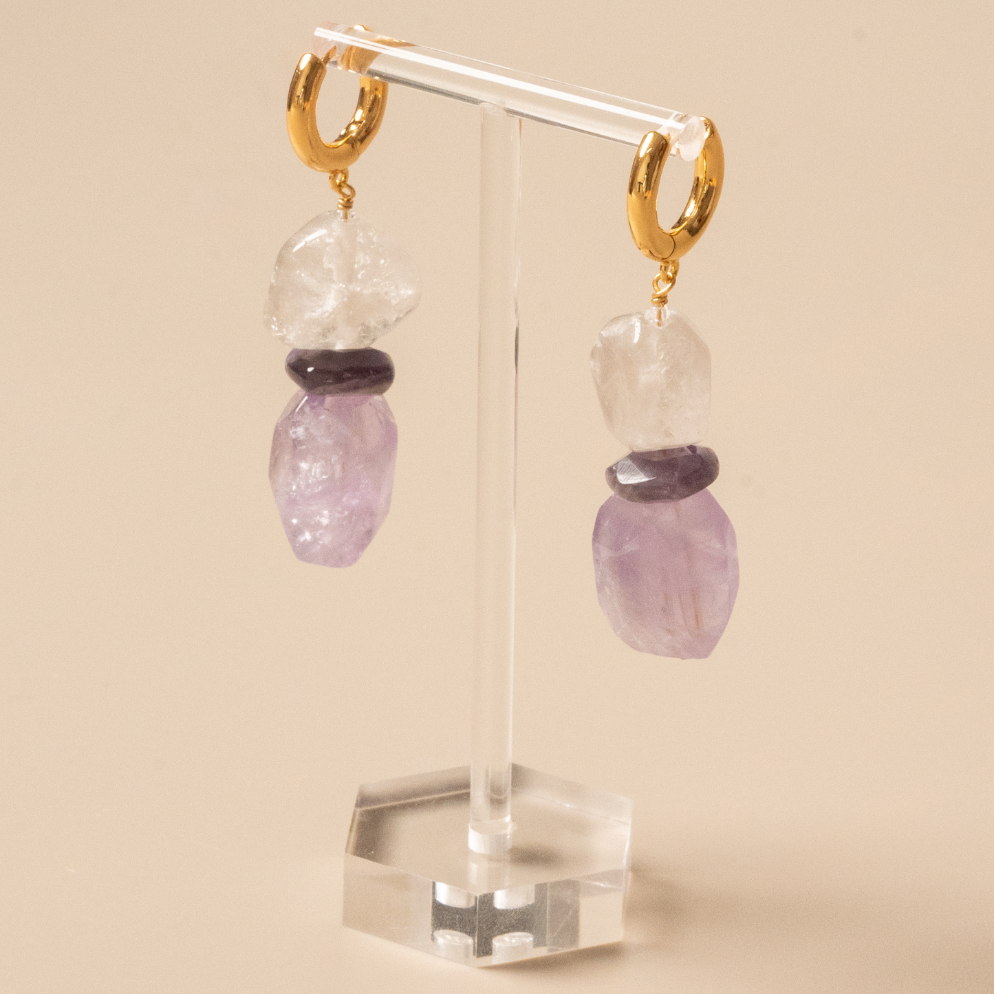 Lavender Amethyst Earrings