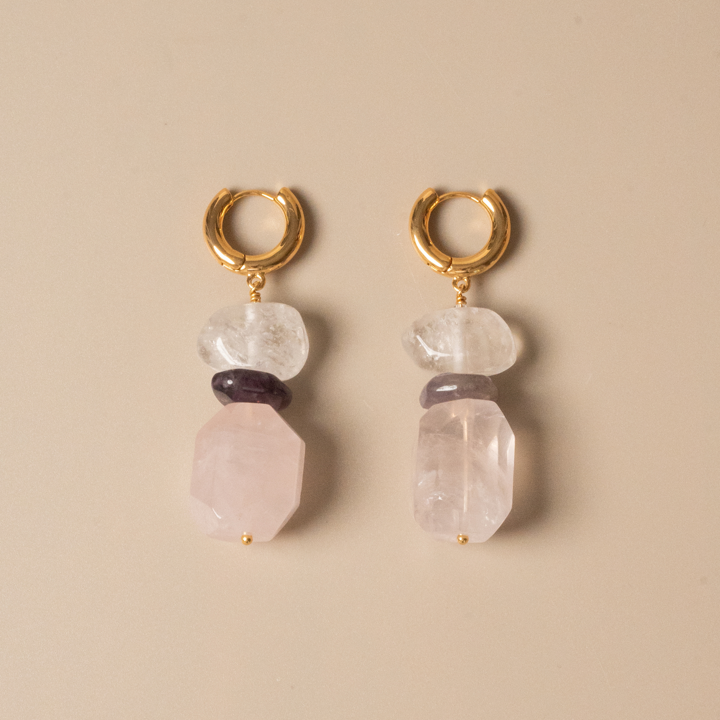 Rosé Veil Earrings