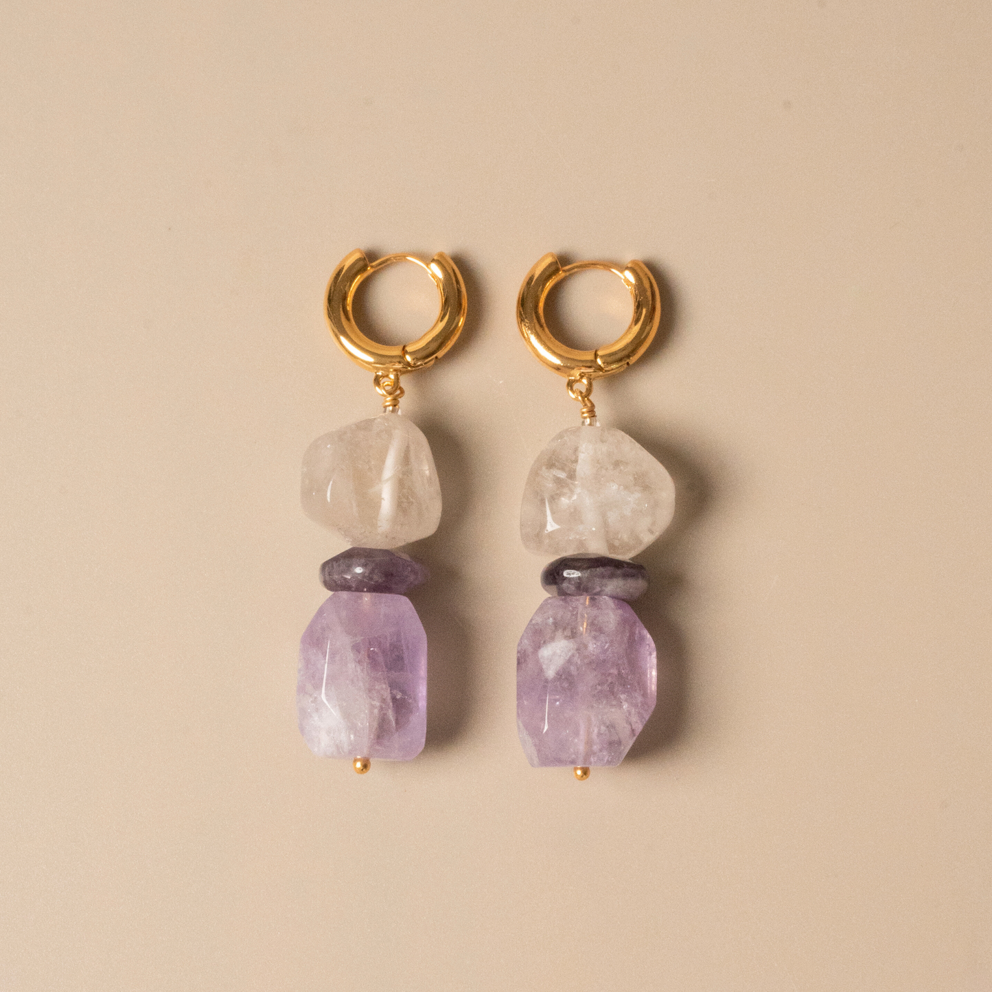 Lavender Amethyst Earrings