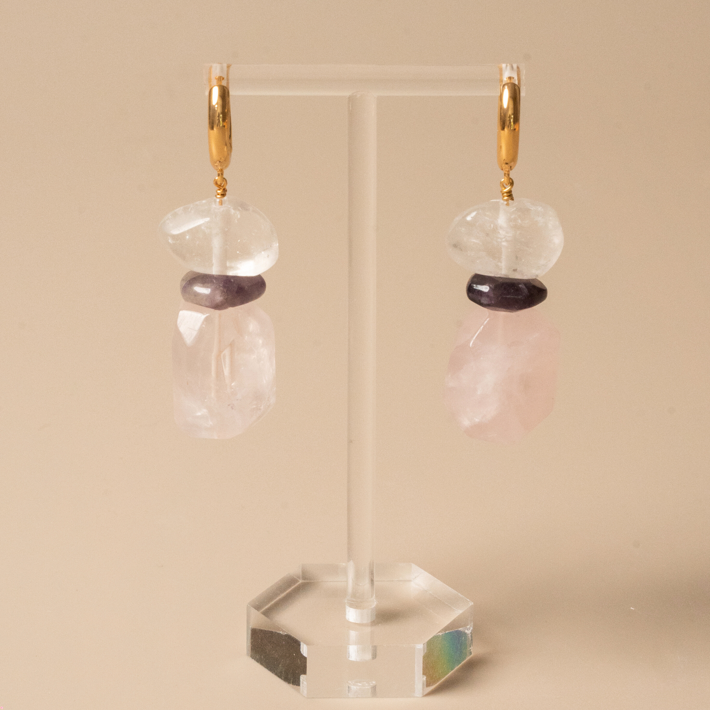 Rosé Veil Earrings