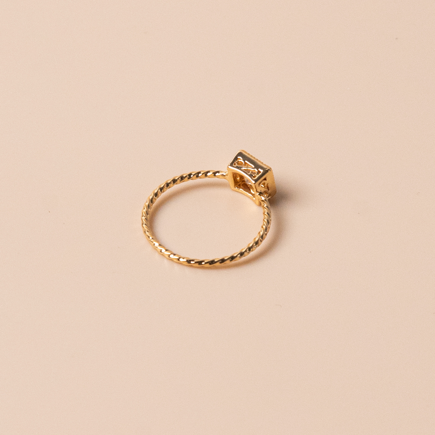 Gold Square Ring