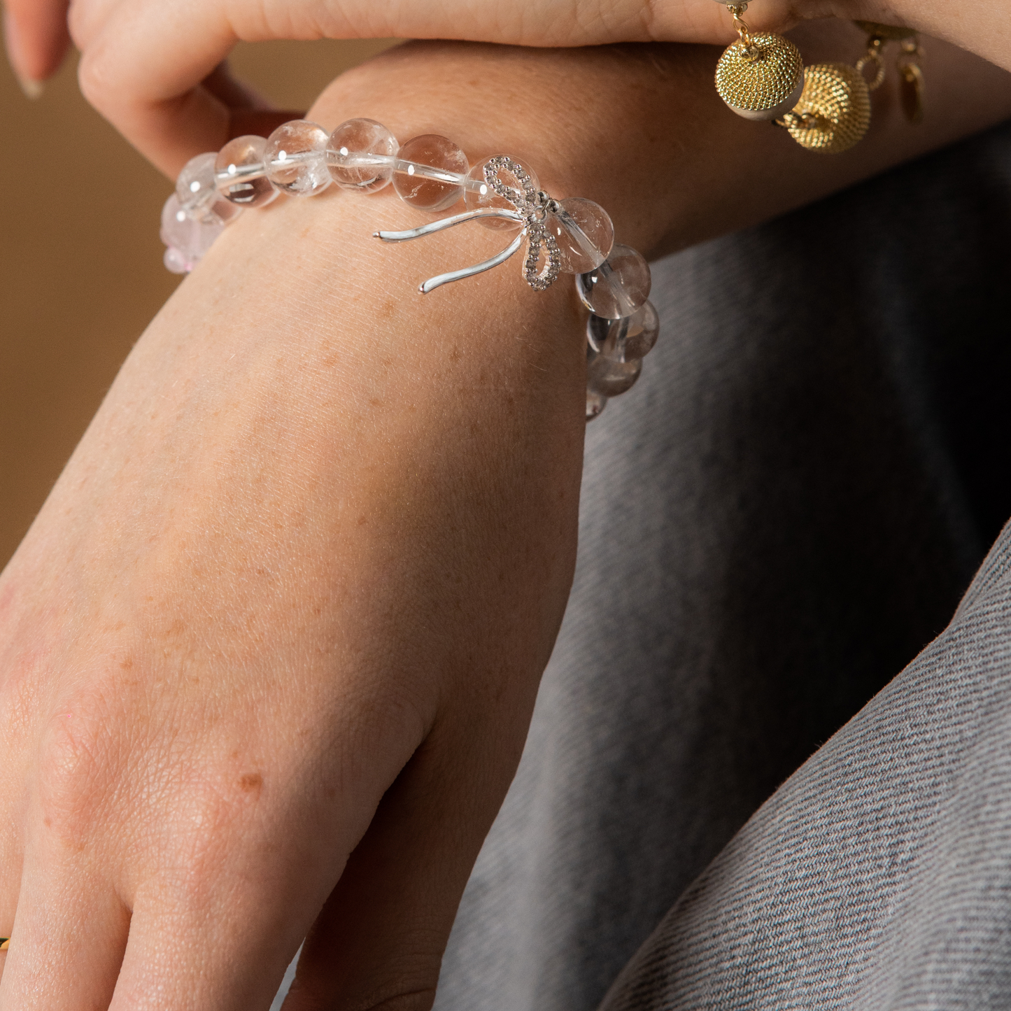 Quartz Bow Bracelet