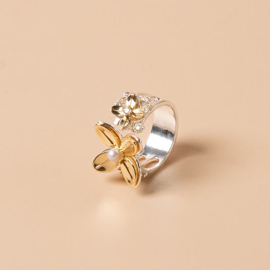 Pearl Flower Ring