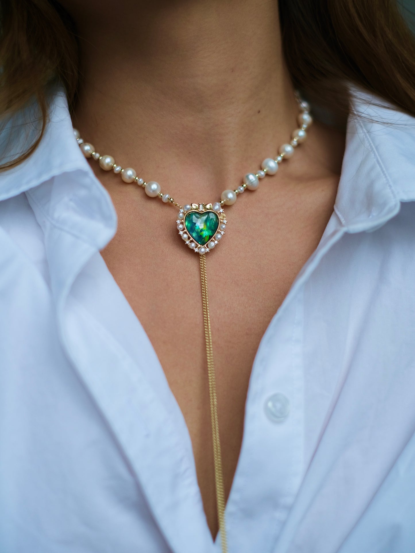 Ocean Heart Necklace