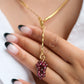 Garnets Grape Necklace