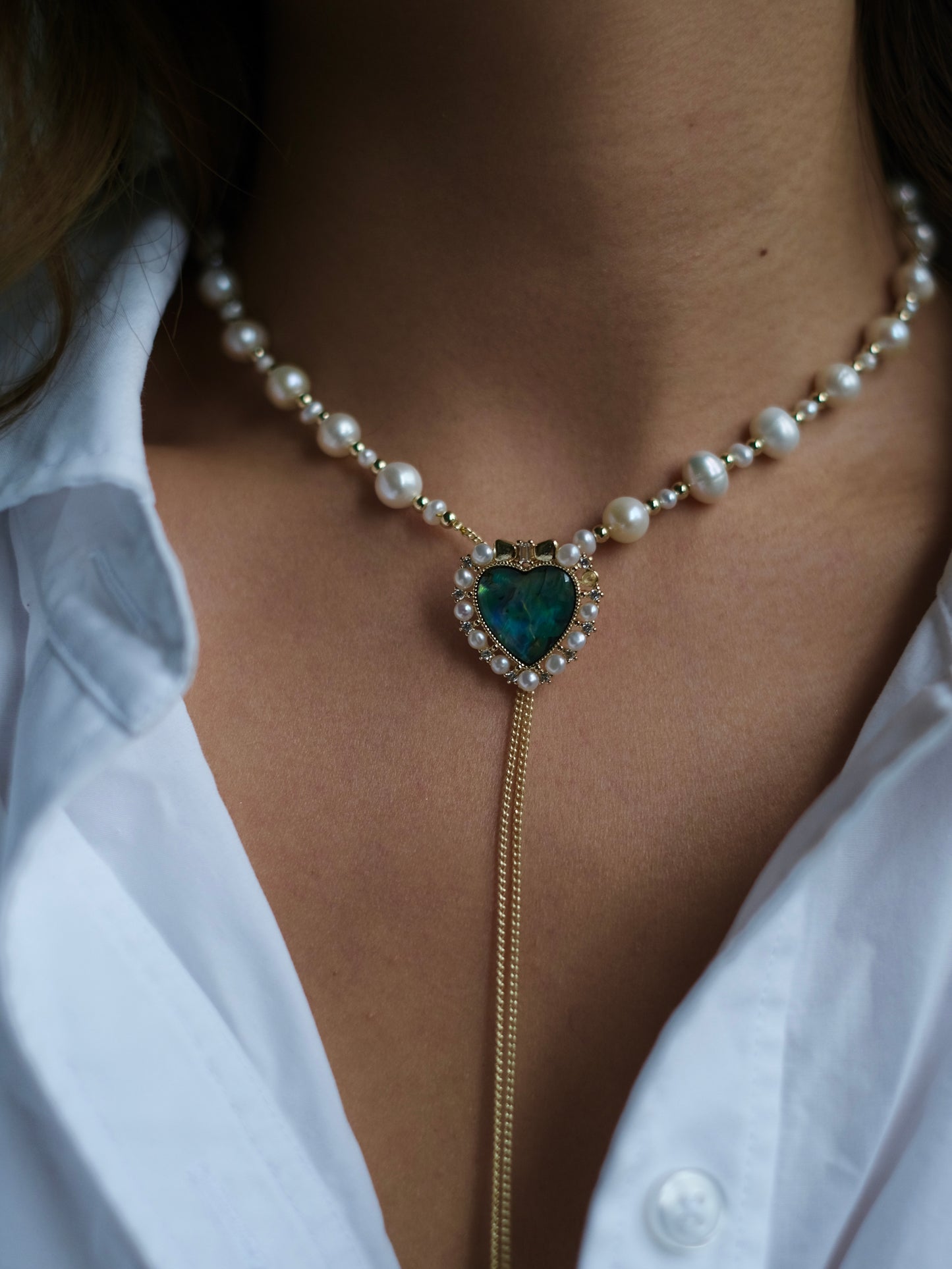 Ocean Heart Necklace