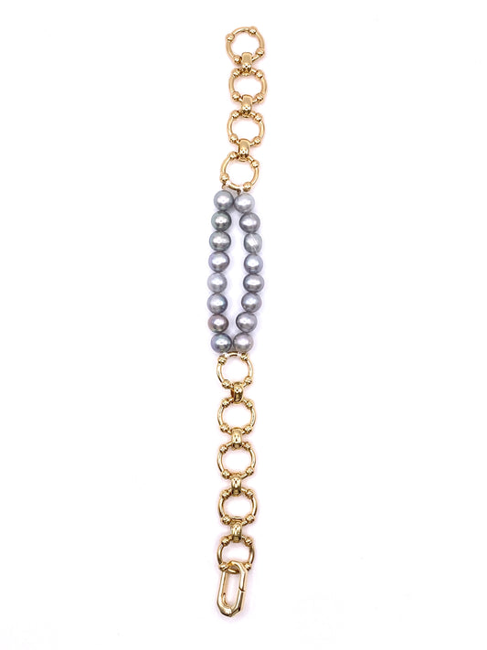 Grey Pearl Bracelet