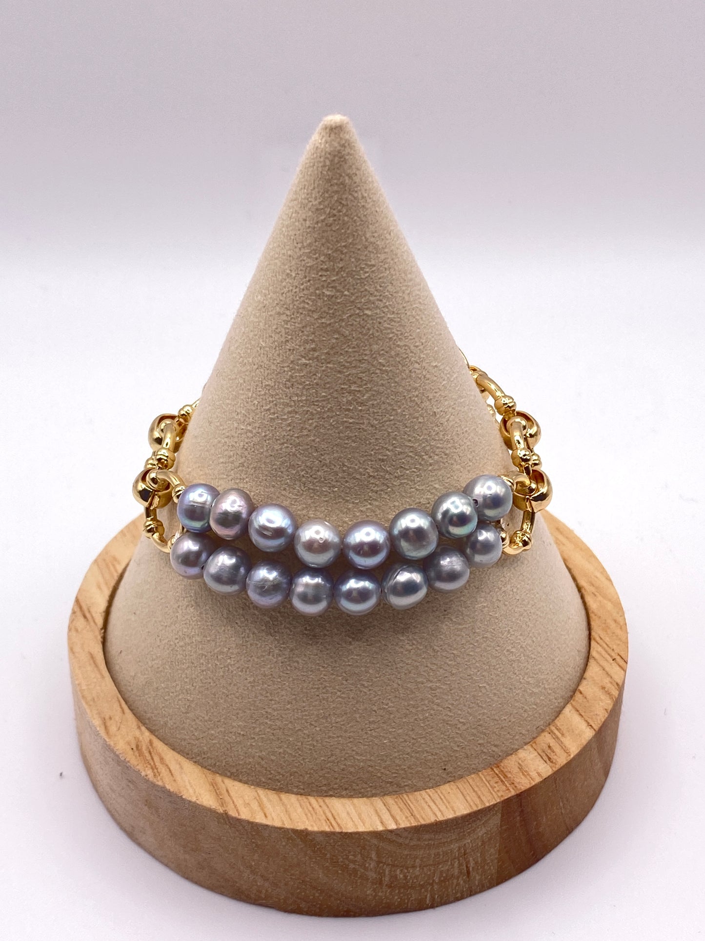 Grey Pearl Bracelet