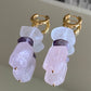 Rosé Veil Earrings