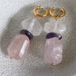 Rosé Veil Earrings