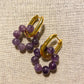 Amethyst Hook Earrings