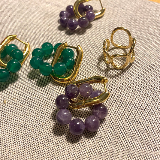 Jade Hook Earrings