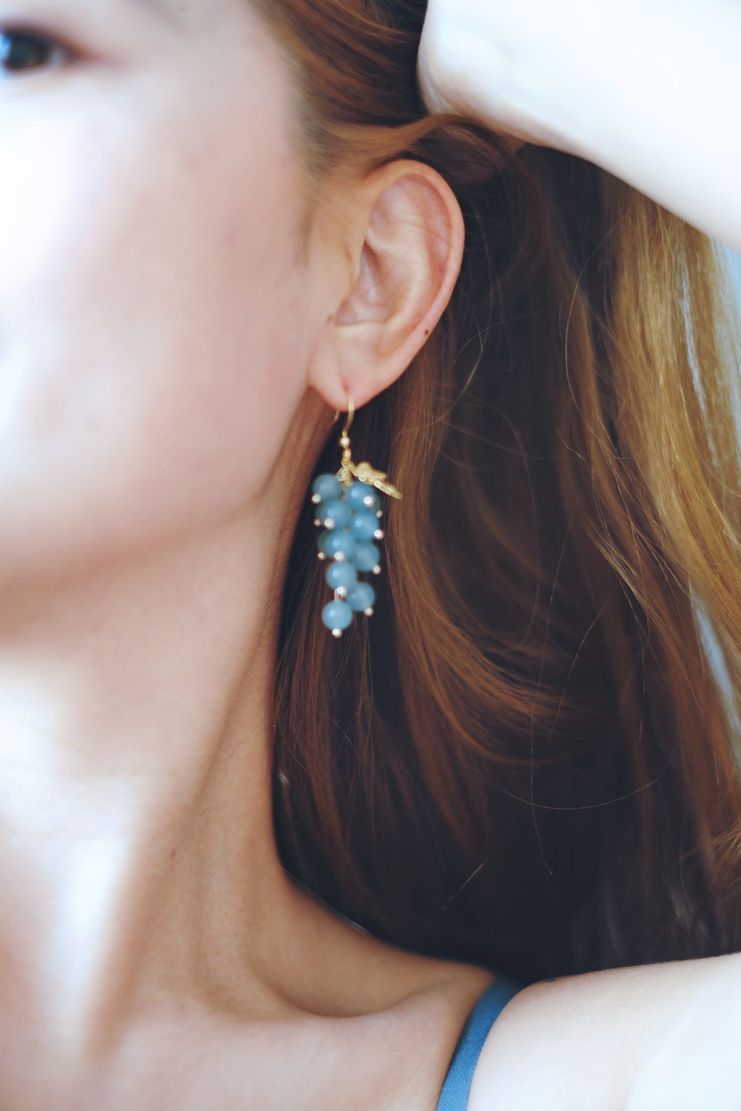 Agate Grape Earrings