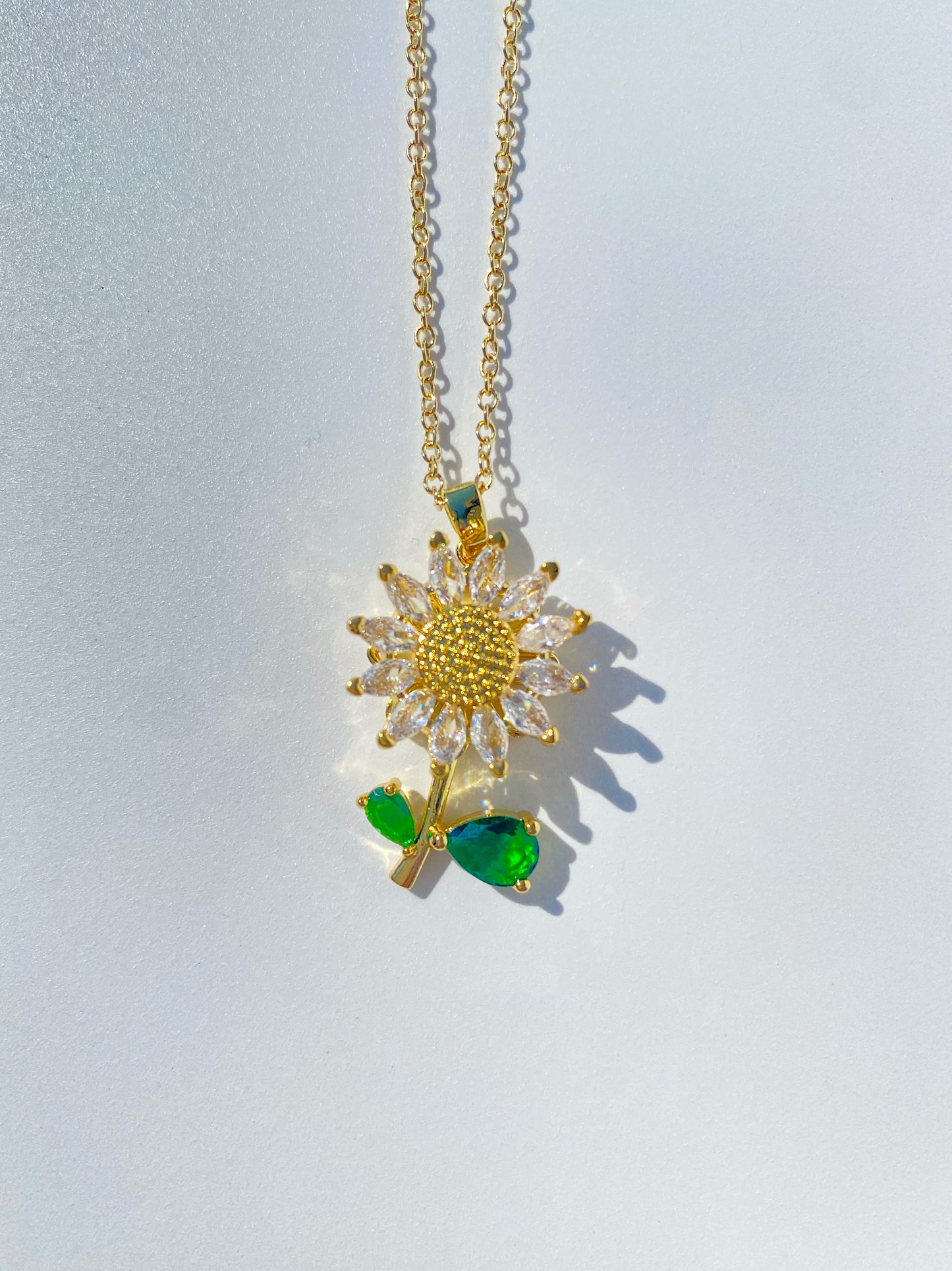 Sunflower Spin Necklace