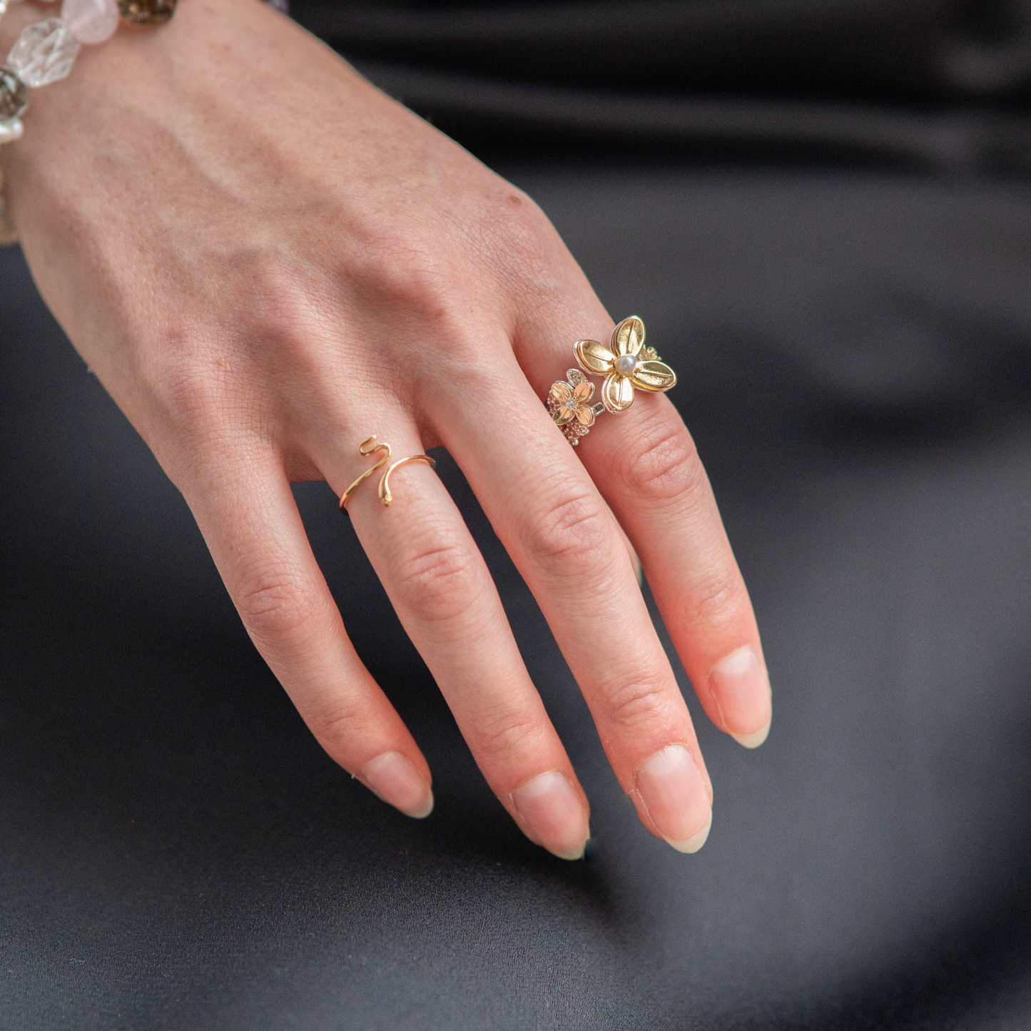 Pearl Flower Ring