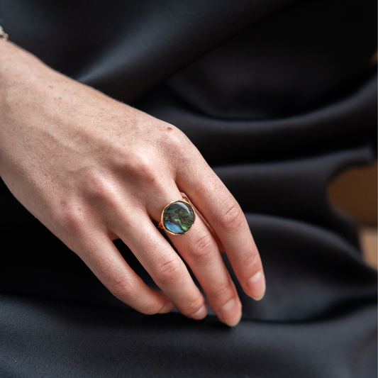 Abalone Shell Ring