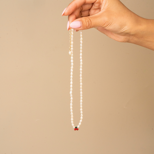 Cherry Pearl Necklace