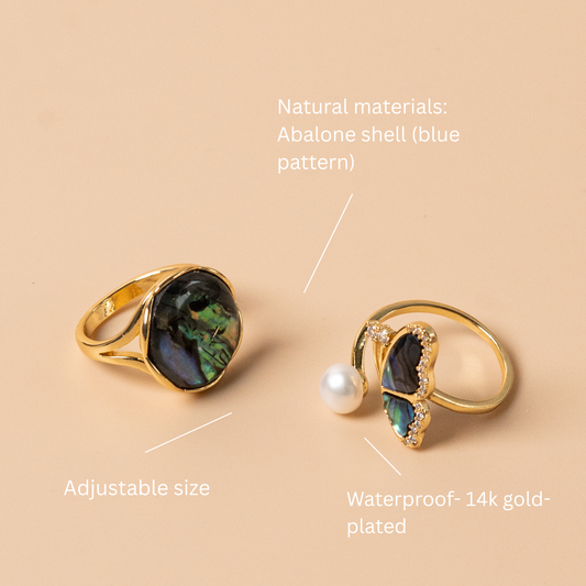 Abalone Shell Ring