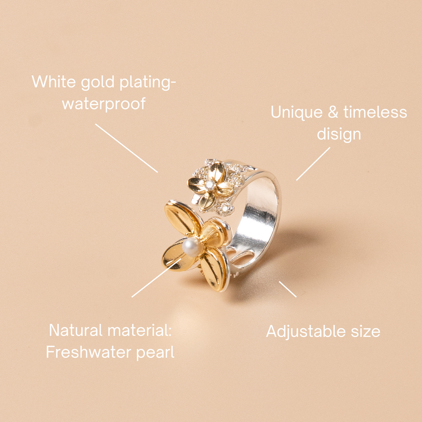 Pearl Flower Ring