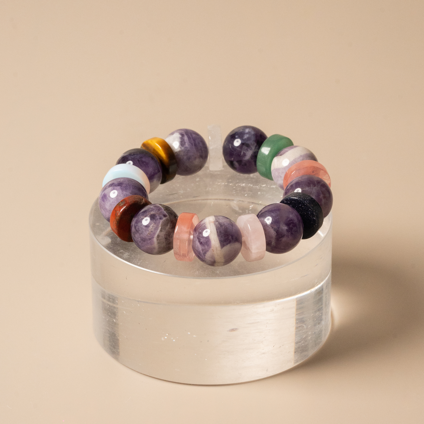 Raw gem bracelet