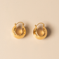 Golden Glow Hoops