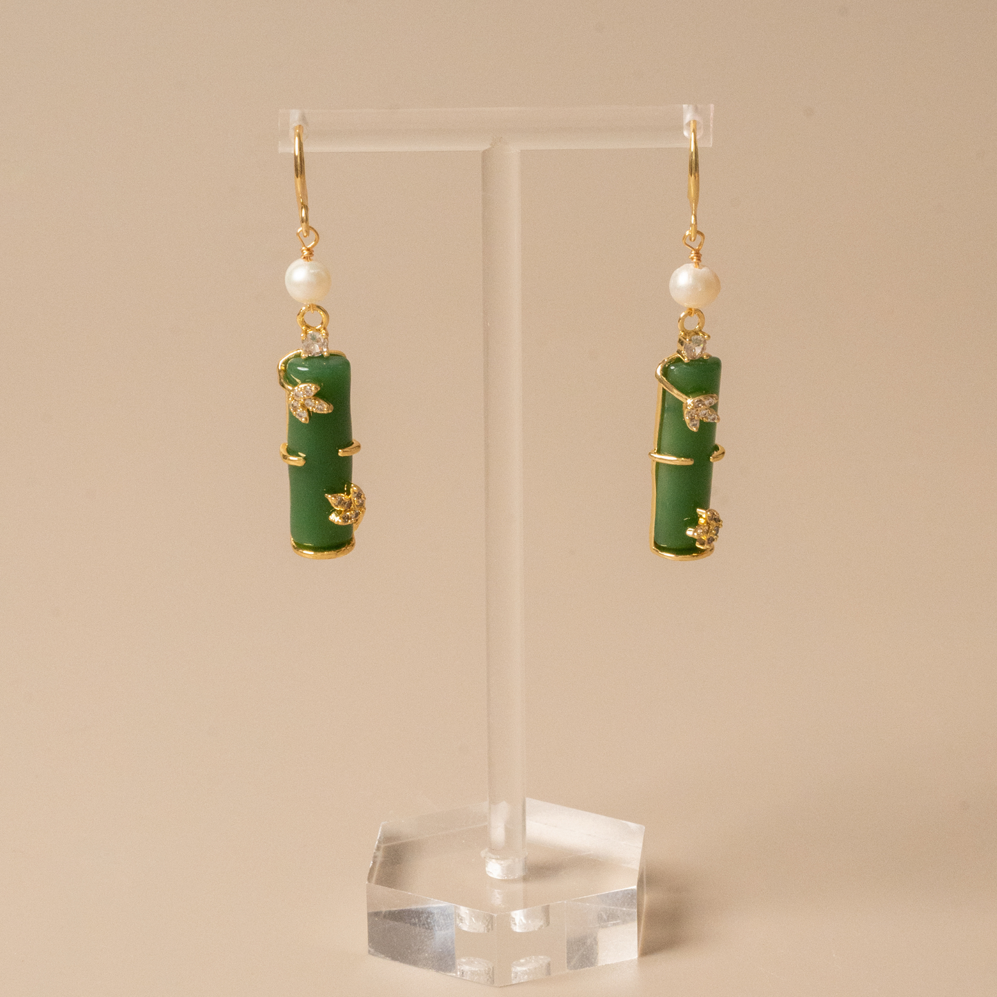 Bamboo drop Earrings