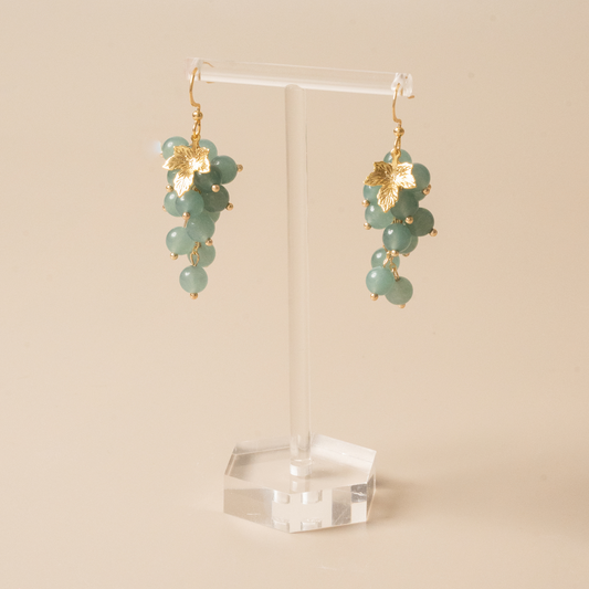 Agate Grape Earrings