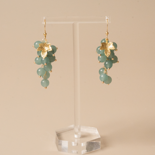 Agate Grape Earrings