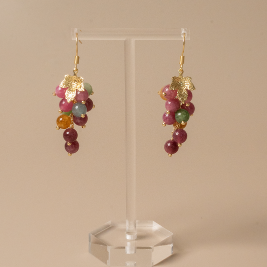 Watermelon Gem Earrings